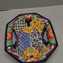 Pottery Serving Bowl Octagon Flowers
, size: 12" x 10 1/4"