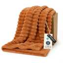 Bedsure GentleSoft Orange Fall Throw Blanket for Couch - Cozy Soft Blankets for Women, Cute Small Fall Throws for Girls, Orange, 50x60 Inches