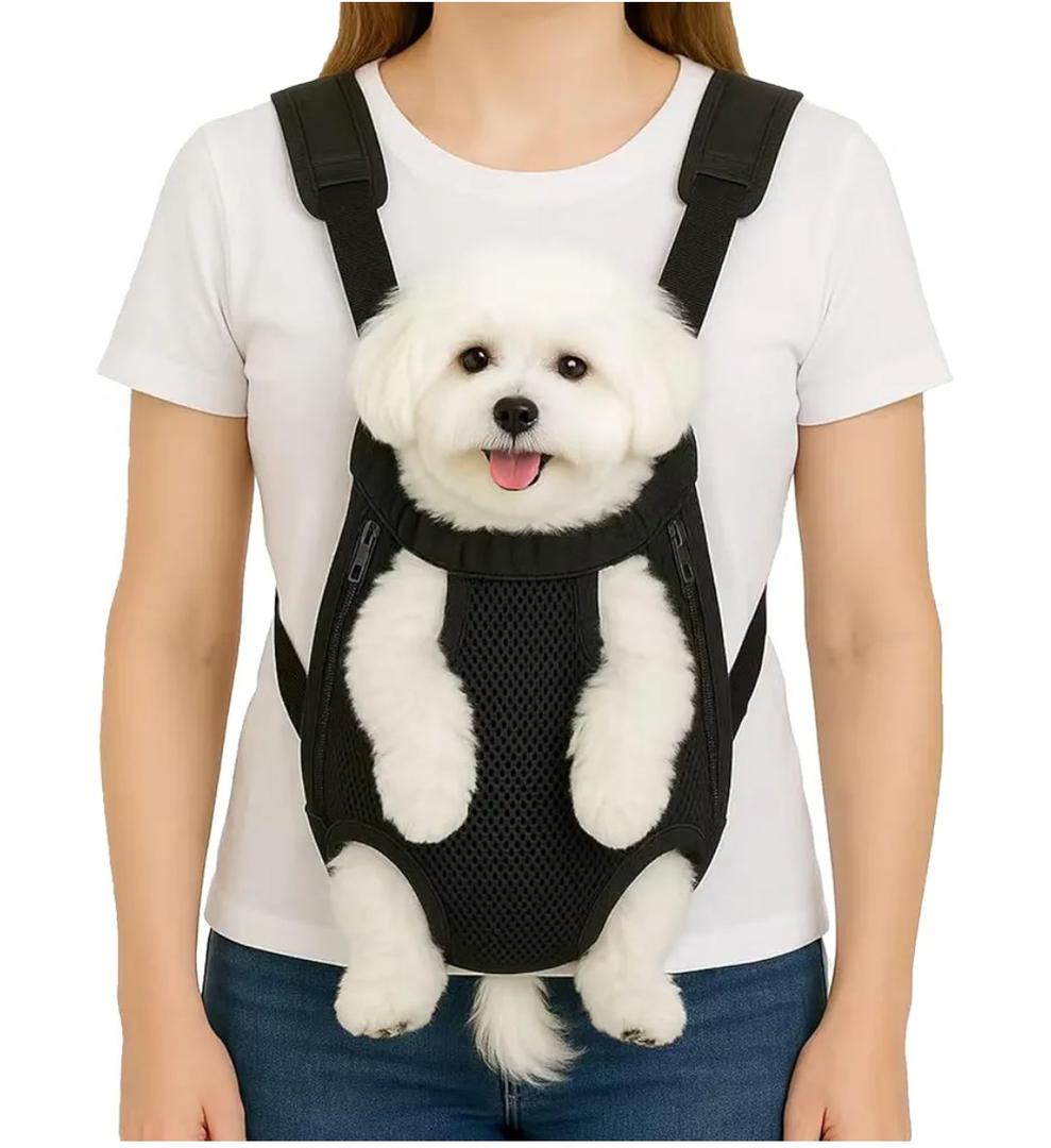 Dog Backpack Carrier, Size S, Black