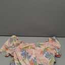 Women Floral Puff Sleeve Mini Dress Boho Ruffle A Line Babydoll Dress Cute Graphic Backless Summer Sundress Size XL