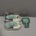 Kenond 35oz Hanging Automatic Pet Food Water Dispenser, Auto Gravity Pet Feeder and Waterer Set, Cage Cat Food Bowl Dog Feeding Station for Puppy and Kitten Rabbit Chinchilla Hedgehog Ferret (Green)