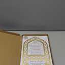 Islamic Wall Decor & Art (Mihrap Shape) | Quality Wall-Mounted Key Organizer, Exquisite Muslim Gift for Men & Women - Ideal for Housewarming, Eid & Ramadan Home Decorations(Golden)