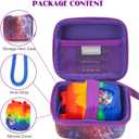 MGZNMTY Carrying Case and Silicone Case for Bitzee Disney Interactive Toy Digital Pet (Galaxy)