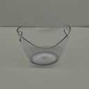 Yesland Ice Bucket, Clear Acrylic 3.5 Liter Storage Tub, Beer Bucket Beverage Chiller Bin for 2 Wine, Champagne Bottles, Beer Bottles