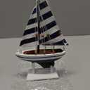 Hampton Nautical Blue Striped Pacific Sailer, 9"