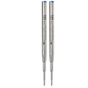 Monteverde USA Capless Gel Refills to Fit Montblanc Ballpoint Pens, Medium Point, Blue Ink, 2-Pack – Smooth and Vibrant Writing Solution