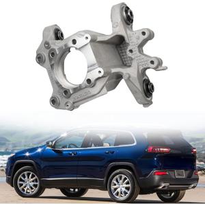 Dasbecan Rear Left Suspension Steering Knuckle Compatible with 2014-2018 Jeep Cherokee L4 V6 2.4L 3.2L Replaces# 5090073AD 5090073AE 5090073 (Driver Side)