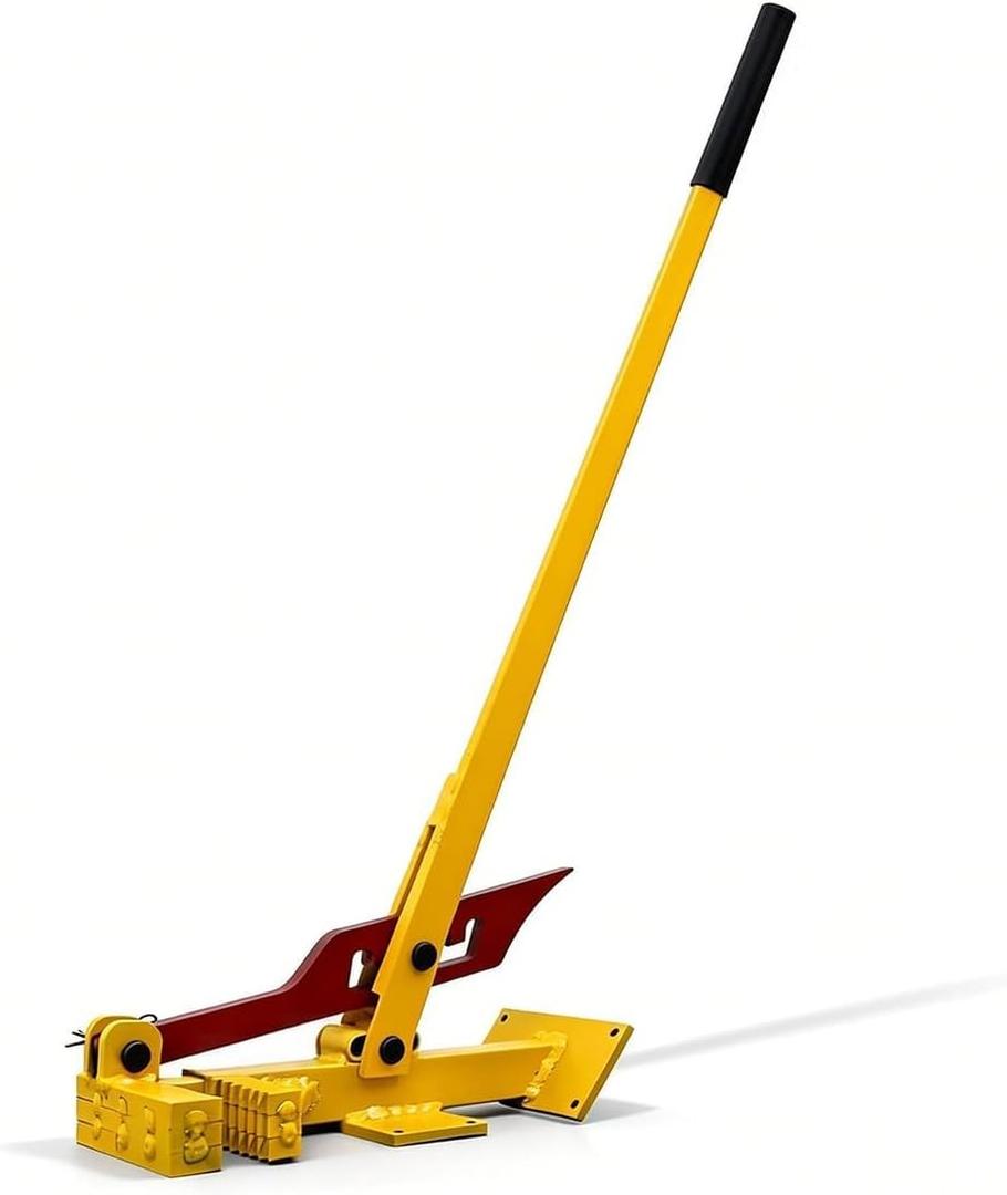 Heavy Duty Tree Puller (0-4"), Large Sapling Puller, Manual Tool Uses High Leverage to Fully Uproot Stubborn Shrubs, Vines & Saplings | Ergonomic Heavy Duty Garden & Landscaping Tool (Yellow)