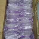 LEYIQU Plastic Glasses Plastic Goblets Vintage Style Cordial Drinking Glasses for Wedding Reception, Grand Event Party Supplies (24, Purple)