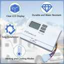 8330D3351 RV Digital Thermostat, Replacement for Coleman Mach 8330D3351 8330A335 8330B3351, Heat/Cool Mode Wall Mount Thermostat for Camper Trailer Motorhome