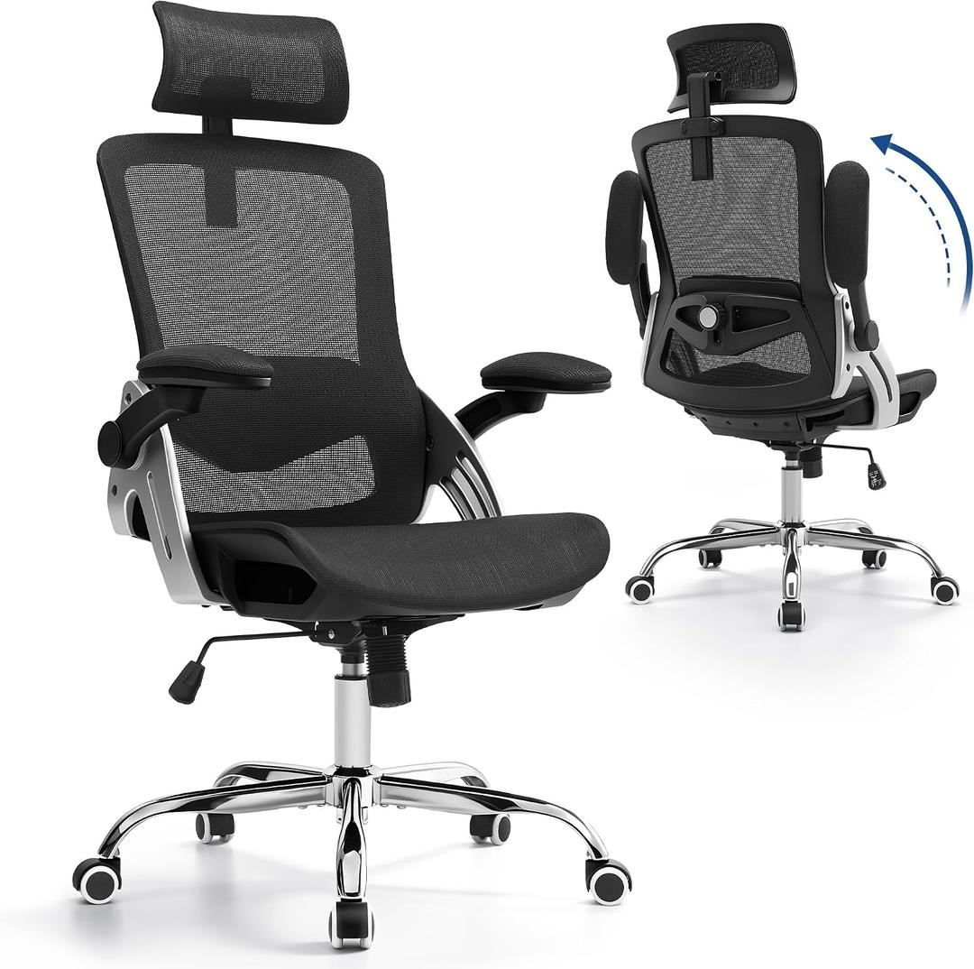 Fizzin Office Chair Mesh Desk Chair with 3D Armrests Computer Chair