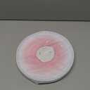 Silver Spoons Lava Collection White Hammered Plastic Salad Plates with Blush Mist Finish - 9" (Pack of 10) - Perfect for Weddings, Parties & Special Occasions