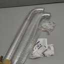 ZUEXT 2 Pack 32 Inch Chrome Anti Slip Shower Grab Bar with Knurled Grip