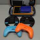 Switch 2 Accessories, Bundle Case for Nintendo Switch 2 (2025), MENEEA 20-IN-1 Kits: Carrying Case, Controller Charger Dock, Grips for Joy Con,Steering Wheels for Mario Kart,Protective Cover for Controller Console for Switch 2 (Black)