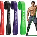 LEEKEY Resistance Bands, Exercise Bands with Handles,Pull Up Assist Bands - Band Set with Door Anchor - Bands for Working Out,Band for Men and Women Fitness Training,Home Workout