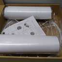 White Lamp Shades Set of 2, Drum Large Lampshades 13" Top x 13" Bottom x 10" High, Replacement Lamp Shades Natural Linen for Table Lamps Floor Lamps, Easy Assembly Required