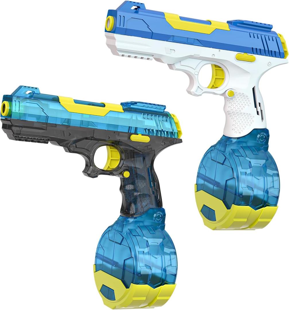 2 Pack Super Soaker Electric Water Guns - High Capacity, Long Range Up to 28-32ft, Powerful Rapid-Fire, Fully Automatic, Perfect for Kids and Adults, Ultimate Summer Outdoor Water Battle Fun