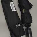 LANBRELLA Compact Reverse Folding Umbrella Auto Windproof Travel Umbrella (46 INCH, Black)