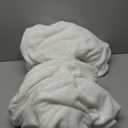 Luxury Fleece Warm Throw Blanket, Soft Lightweight Velvety Plush Throw for Couch and Bed, Cozy Comfy for All Seasons(True White, 5070 Inches)