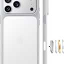TORRAS for iPhone 17 Pro Case, Beyond MilitaryGrade Protection, Camera Control Button, DIY Buttons, Translucent Matte Slim Thin Shockproof Hard Back AntiScratch case for iPhone 17 Pro, Silver White