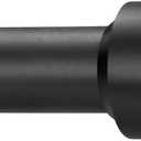 Curtain Rods, Non-Adjustable Drapery rod for Window, 1IN Diam 48INCH/4 Foot Fixed Length Rod with Aluminum End Caps and Brackets, Matte Black