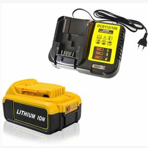 Batterie 18V 5.0Ah pour DEWALT DCB184 DCB184B-XJ DCB180 DCB181 DCB182 DCB183 DCB185 18V XR Power Tool Battery + Chargeur DCB112 20V