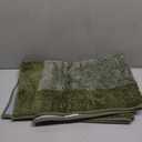 anllugs Bathroom Rugs 24" x 36", Non-Slip Extra Soft Absorbent Bath Rugs, Machine Washable Quick Dry Bath Mats for Bathroom Floor, Shower, Bathtub and Sink, Olive Green & Green