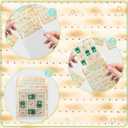 6 Set Passover Tic Tac Toad Gifts,Pesach Seder Cards with Wooden Tic Tac Toe Educational Plagues Frogs Party Game Mini Board Game Matzah Seder Passover Party Supplies