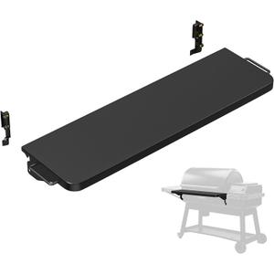 AJinTeby Folding Front Shelf for Traeger Grills with Pal Rail System, BAC605 P.A.L. Pop-and-Lock Front Shelf Grill for Traeger Timberline XL and Ironwood XL wtich Pal Rail System Only