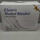 Electric Heated Throw Blanket 50" x 60", Soft Plush Flannel & Sherpa Electric Blanket with 8 Heat Settings, 1-12H Auto-Off, Fast & Even Heating, Machine Washable, Ideal for Home & Office, Light Gray