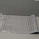 Grey Bath Mat. Suction Bottom 38" x 16" in