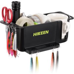 Boat Caddy Organizer, Boat Cup Holder, Multifunctional Boat Storage Organizer Universal Fit for Boat, Kayak, Pontoon, Bass Boat, Jon Boat - Fishing Tool Holder, Boat Fishing Accessories (1Pack )