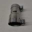 Stainless Steel 2.5 to 3 Inch Exhaust Adapter, 2.5" ID to 3" ID Exhaust Reducer Connector Pipe with Clamp (2.5" - 3")