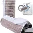 Premium Shoe Washing Machine Bag 4-Pack Reusable Laundry Wrap with Microfibers, Durable Invisible Zipper & Hanging Loop Gentle Mesh Wash Bags for Sneakers, Tennis, Gym & Kids Shoes
