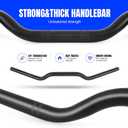 DREAMIZER 7/8 motorcycle handlebars, Universal 22mm Handlebars Motorcycle Bars for Bobber Cafe Race Dirt Bike and More