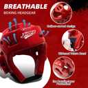 Martial Arts Karate Protective Sparring Gear Package Deal/Gift Adjustable Adult & Youth Headgear, UZJ Gloves & Kicks for MMA, Taekwondo, Boxing Training