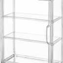 3 Tiers Clear Display Case for Figures, Acrylic Storage Organizers Box with Magnetic Door, Wall-Mounted Dustproof Showcase for Collectibles Action Figure