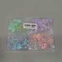 Assorted 180-240PCS Acrylic Beads for Bracelet Making, Flower Bow Butterfly Candy GummyBear Aesthetic Bracelet Charms,Cute Beads for Jewelry Making DIY Necklace Keychain Phone Charm (4 COLOR SERIES-PINK+PURPLE+BLUE+GREEN)