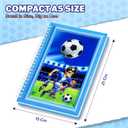 A5 3D Glossy Cover Spiral Notebook  Cute Hardcover Notebook with 160 Pages/80 Sheets  Kids School Notebook  Gift Notebook for Girls & Boys  Little Footballer