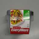 Goodcook EveryWare, 4 Large Squares, Containers plus Lids
