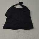 SUUKSESS Women Halter Tank Tops Double Lined Backless Y2K Trendy Going Out Tops (Medium, Black)