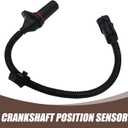 1 PC Car Engine Crankshaft Position Sensor, Solve Ignition Difficulties Stable Flexible Structure Sensor, Replacement OEM No. 39180-2B000 391802B000 Parts, Compatible with Modern (Black)