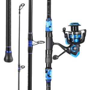 Sougayilang Surf Fishing Rod and Reel Combo, 4 Piece MH/H Saltwater Fishing Combo with 5000 Size Spinning Reel(12'/15')
