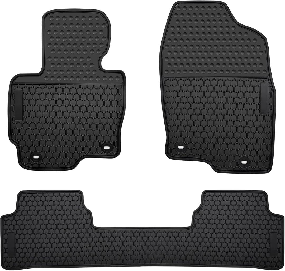 Car Floor Mats Custom Fit for Mazda CX 5 CX-5 SUV 2013 2014 2015 2016 Odorless Washable Rubber Foot Heavy Duty All Weather Car Floor Liner-Black