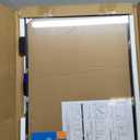 ARCOBIS Cork Board White Board Combo, 24 x 18 Inch Bulletin Board, Magnetic Dry Erase Board & Corkboard for Wall, Vision Board for Home, Office, School, Black Frame