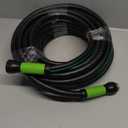 Hybrid Garden Hose 5/8 IN. x 50 FT, Heavy Duty, Lightweight, Flexible with Rotatable Grip Handle and Solid Brass Fittings