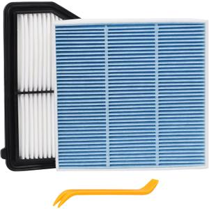 Engine Air Filter&Cabin Air Filter Combo Fits Honda Civic 2.0L 2016-2025,HRV 2.0L 2023-2026 CF11182&CA12051