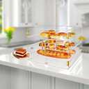 3-Tier Acrylic Pastry Display Case for Commercial Countertop