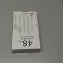 48 Pcs Silverware Set with Steak Knives Service for 8,Stainless Steel Flatware Set,Mirror Polished Cutlery Utensil Set,Home Kitchen Eating Tableware Set,Include Fork Knife Spoon Set,Dishwasher Safe
