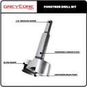 Greycore Tools 2 Inch x 3-1/2 Inch Forstner Drill Bit, High Speed Steel for Woodworking - Hardwood, Softwood and Plywood (2 Forstner)